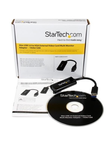 StarTech.com Adattatore scheda video esterna multimonitor USB 3.0 slim a VGA – 1920x1200 1080p