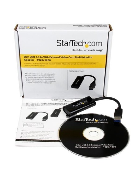 StarTech.com Adattatore scheda video esterna multimonitor USB 3.0 slim a VGA – 1920x1200 1080p