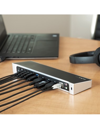 StarTech.com Docking Station replicatore di porte Universale per 3 portatili - video triplo - USB 3.0