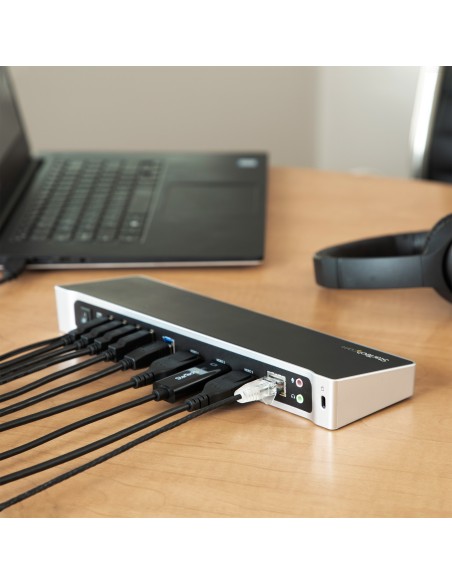 StarTech.com Docking Station replicatore di porte Universale per 3 portatili - video triplo - USB 3.0