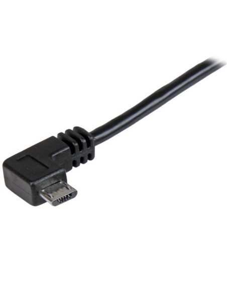 StarTech.com Cavo di ricarica e sincronizzazione micro USB da 1 m - USB-A a Micro B ad angolo destro - M M - 0,25mm²