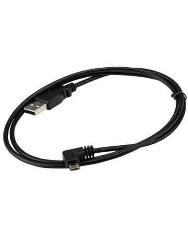 StarTech.com Cavo di ricarica e sincronizzazione micro USB da 1 m - USB-A a Micro B ad angolo destro - M M - 0,25mm²