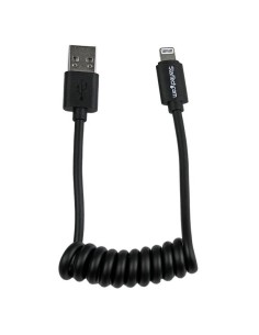 StarTech.com Cavo da Lightning a USB a spirale da 0,3 m - Cavo di ricarica Lightning per iPhone   iPad   iPod - Certificato