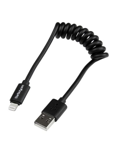 StarTech.com Cavo da Lightning a USB a spirale da 0,3 m - Cavo di ricarica Lightning per iPhone   iPad   iPod - Certificato