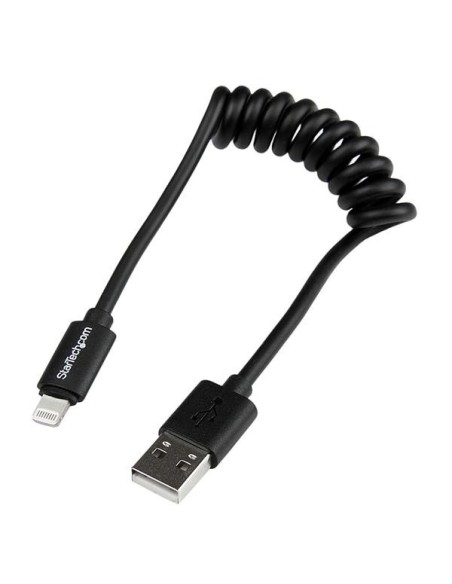 StarTech.com Cavo da Lightning a USB a spirale da 0,3 m - Cavo di ricarica Lightning per iPhone   iPad   iPod - Certificato