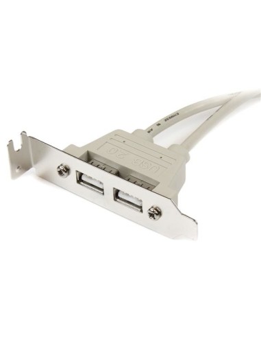StarTech.com Adattatore piastra slot basso profilo 2 porte USB A femmina