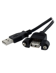StarTech.com Cavo Prolunga USB 2.0 per montaggio a pannello di Tipo A A Femmina A   Maschio A - 30 cm