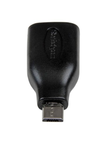 StarTech.com Cavo Adattatore micro USB a USB femmina OTG da viaggio M F 12 cm - Nero