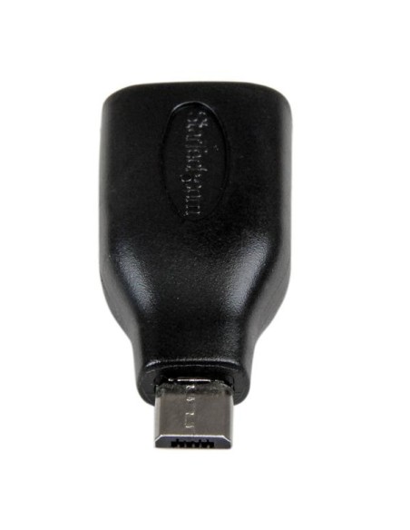 StarTech.com Cavo Adattatore micro USB a USB femmina OTG da viaggio M F 12 cm - Nero