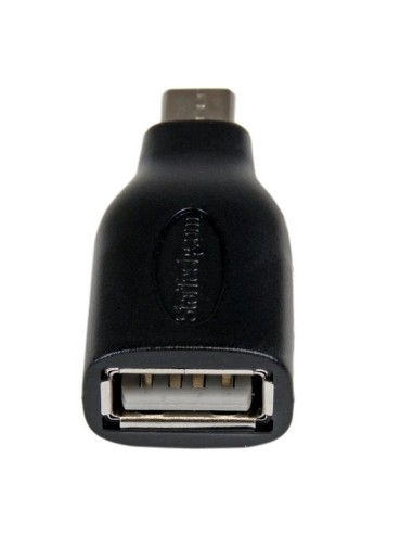 StarTech.com Cavo Adattatore micro USB a USB femmina OTG da viaggio M F 12 cm - Nero