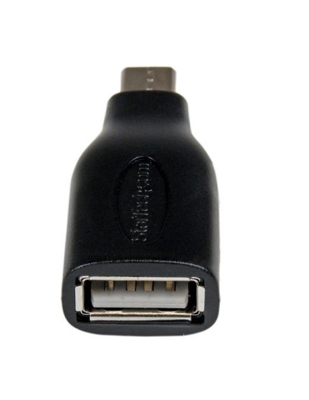 StarTech.com Cavo Adattatore micro USB a USB femmina OTG da viaggio M F 12 cm - Nero