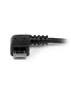 StarTech.com Cavo Adattatore micro USB a USB femmina angolato a destra OTG da viaggio 12cm M F - Nero 2