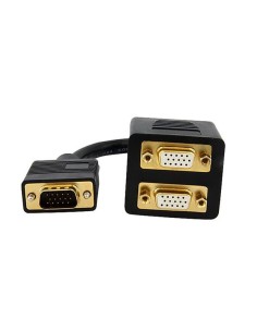 StarTech.com Cavo Sdoppiatore VGA a 2 uscite VGA - Cavo Y splitter VGA a doppia uscita VGA - M F da 30 cm 2