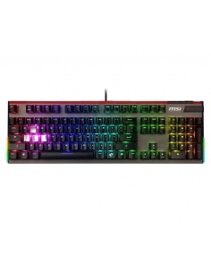 MSI VIGOR GK80 tastiera Wireless a RF + USB QWERTY Rosso, Argento