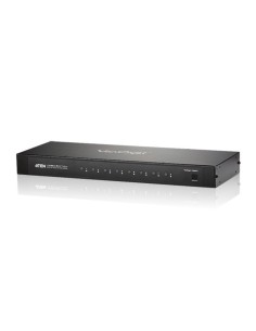 Aten VS0801A switch per keyboard-video-mouse (kvm) Montaggio rack Nero