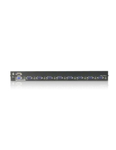Aten VS0801A switch per keyboard-video-mouse (kvm) Montaggio rack Nero 2
