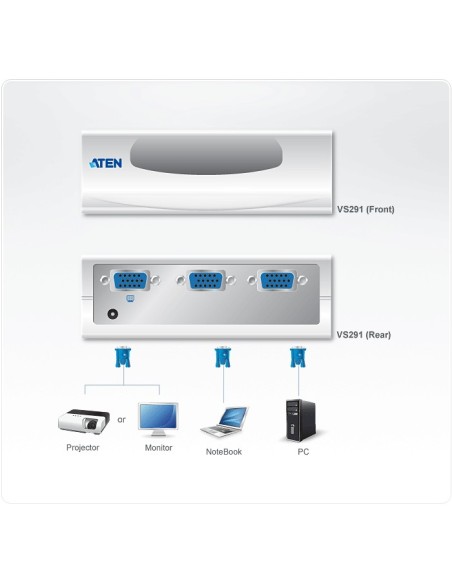 ATEN VS291 conmutador de vídeo VGA