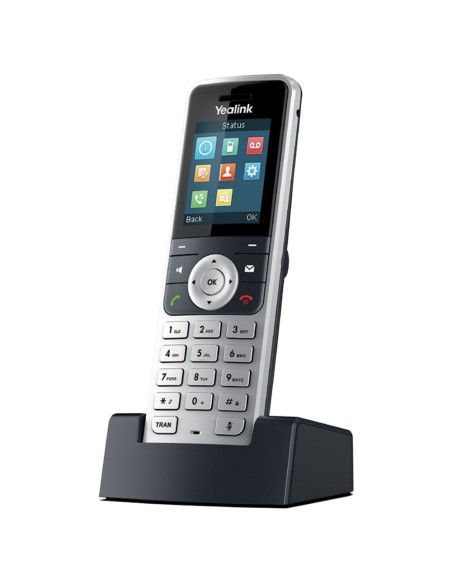 Yealink W53H cornetta del telefono Ricevitore telefonico DECT Identificatore di chiamata Nero, Argento