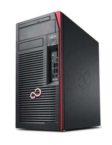 Fujitsu CELSIUS W580 DDR4-SDRAM E-2274G Micro Tower Intel Xeon E 16 GB 512 GB SSD Windows 10 Pro Stazione di lavoro Nero