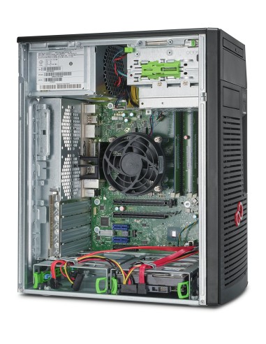 Fujitsu CELSIUS W580 DDR4-SDRAM E-2246G Micro Tower Intel Xeon E 32 GB 1024 GB SSD Windows 10 Pro Stazione di lavoro Nero, Rosso