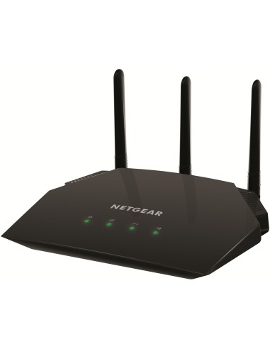 NETGEAR AC2000 router wireless Gigabit Ethernet Dual-band (2.4 GHz 5 GHz) 4G Nero