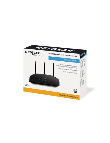 NETGEAR AC2000 router wireless Gigabit Ethernet Dual-band (2.4 GHz 5 GHz) 4G Nero