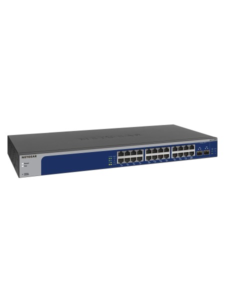 NETGEAR XS724EM Gestito L2 10G Ethernet (100 1000 10000) 1U Blu, Grigio