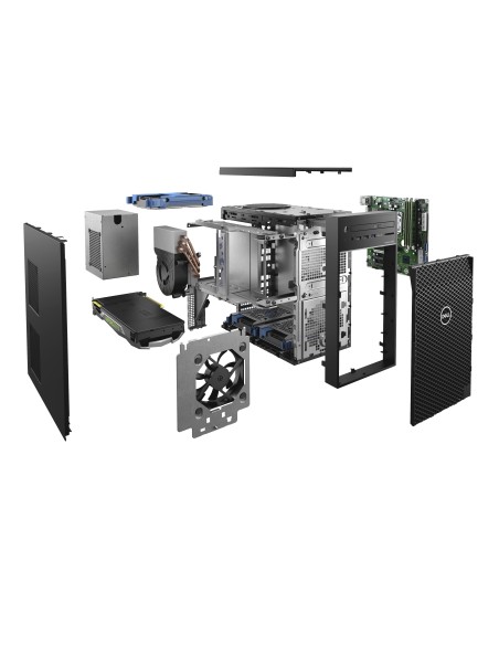 DELL Precision 3630 DDR4-SDRAM E-2274G Tower Intel Xeon E 16 GB 512 GB SSD Windows 10 Pro PC Nero