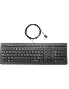 HP Z9N38AA tastiera USB QWERTY Nero