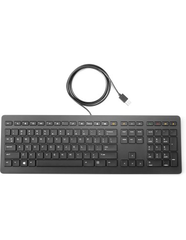 HP Z9N38AA tastiera USB QWERTY Nero