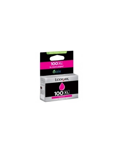 Lexmark 100XL Magenta High Yield Return Program Ink Cartridge cartuccia d'inchiostro Originale
