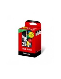 Lexmark Twin-Pack No.23 24 Black and Color Return Program Print Cartridges BLISTER cartuccia d'inchiostro Originale