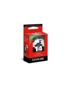 Lexmark No.14 Black Return Program Print Cartridge cartuccia d'inchiostro 1 Cartridge Originale