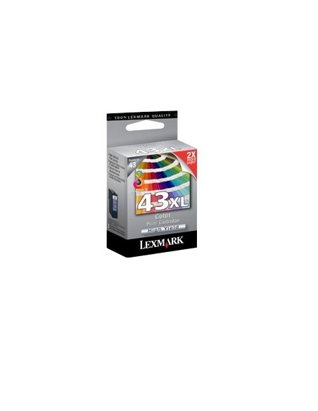 Lexmark No43XL cartuccia d'inchiostro 1 pz Originale Ciano, Magenta, Giallo