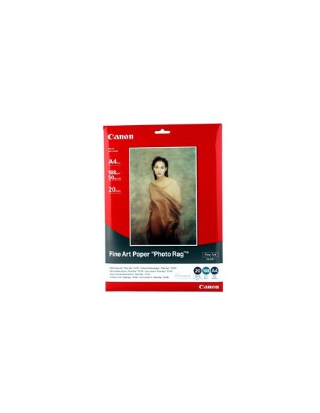 Canon Fine Art Photo Rag Paper A3, 20sheets, 188g m2 carta fotografica