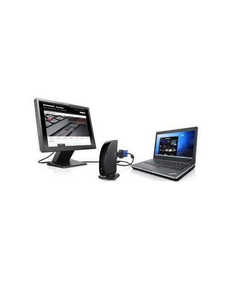 Lenovo 0A33943 replicatore di porte e docking station per notebook Cablato Nero