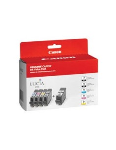 Canon PGI-9 cartuccia d'inchiostro 5 pz Originale Nero per foto, Ciano per foto, Magenta per foto, Nero, Giallo foto