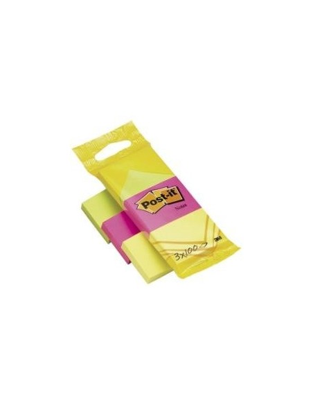 3M Post-it 38 x 51mm (3 x 100) etichetta autoadesiva