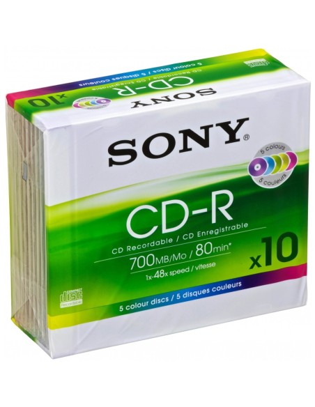 Sony 10 CD-Rs 700 MB, 80 min