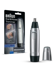 Braun Rifinitore per naso e orecchie EN10, Rimozione precisa e sicura dei peli da orecchie e naso