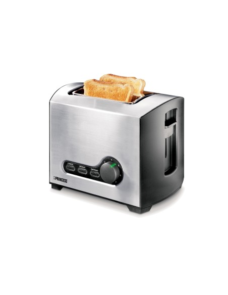 Princess 142349 2 fetta e 950 W Nero, Acciaio inossidabile