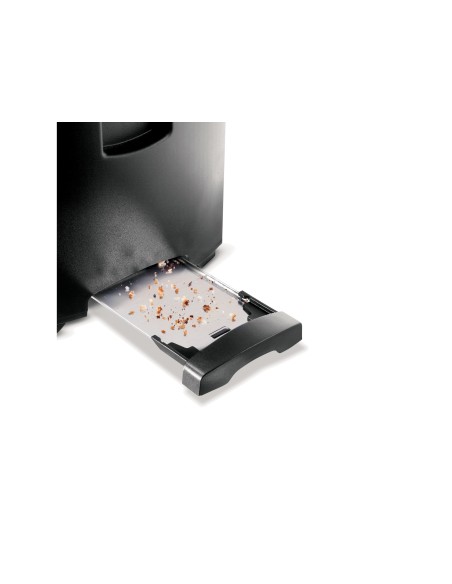 Princess 142349 2 fetta e 950 W Nero, Acciaio inossidabile
