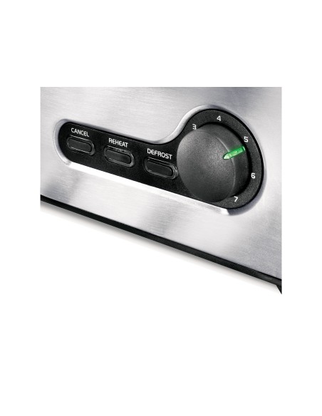 Princess 142349 2 fetta e 950 W Nero, Acciaio inossidabile