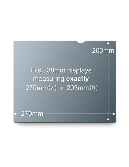 3M PF13.3 Notebook Privacy Filter Filtro per la privacy senza bordi per display 33,8 cm (13.3")