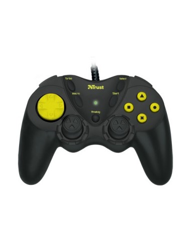 Trust 14801 periferica di gioco Nero USB 2.0 Gamepad Analogico PC, Playstation 2