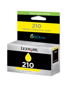 Lexmark 210 Y cartuccia d'inchiostro 1 pz Originale Resa standard Giallo