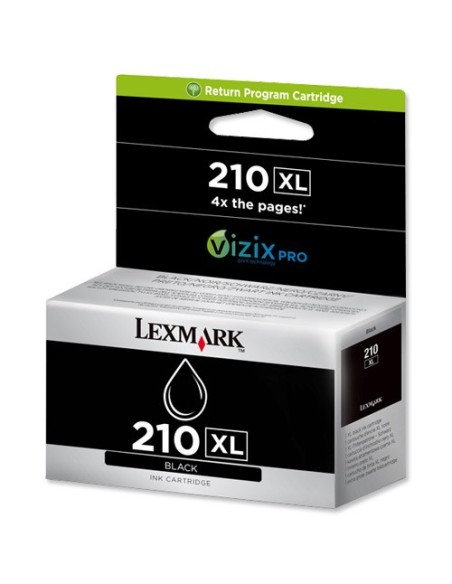 Lexmark 210XL K cartuccia d'inchiostro 1 pz Originale Resa elevata (XL) Nero