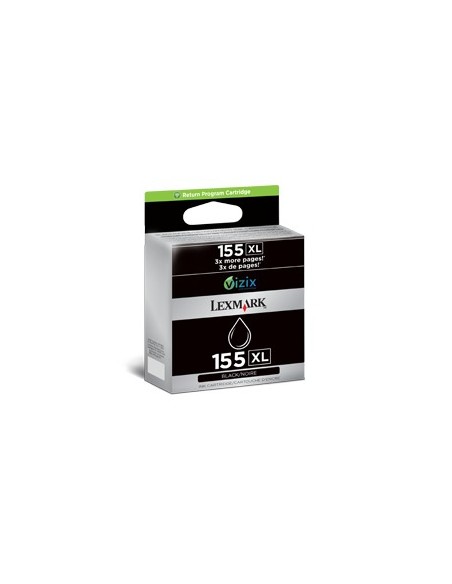 Lexmark 155XL cartuccia d'inchiostro 1 pz Originale Resa elevata (XL) Nero