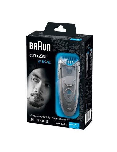 Braun cruZer 6 face Rasoio Trimmer Grigio