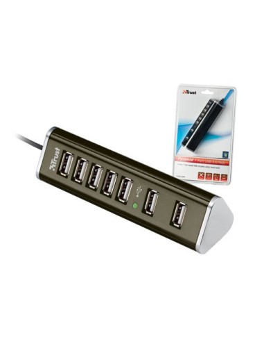 Trust Pyramid 480 Mbit s Nero, Argento